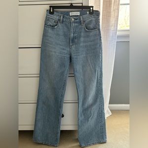 Denim Forum The Farrah High Rise Wide Jean